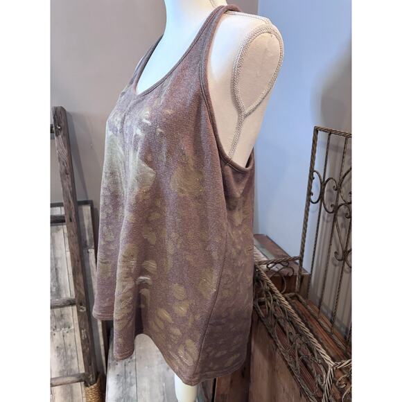Ladies Large ALO Yoga Pure Distressed Tank Top in Browns - Picture 10 of 11